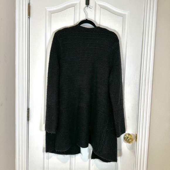Old Navy Black Open Front Patch Pocket Cardigan Coat - L - Picture 2 of 10